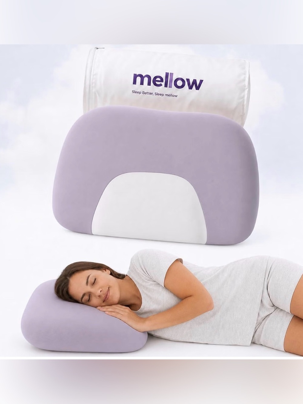 Mellow Halo Cervical Neck Pillow, Memory Foam